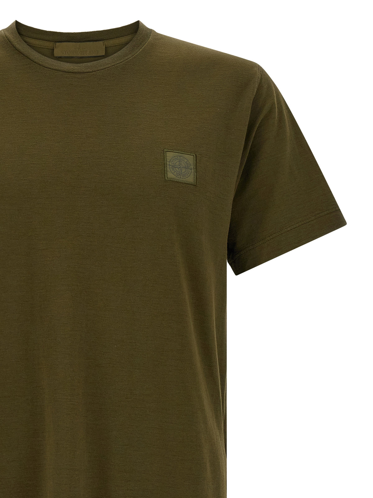 Stone Island Bicolor Cotton T-Shirt - Timeless Luxury in Green
