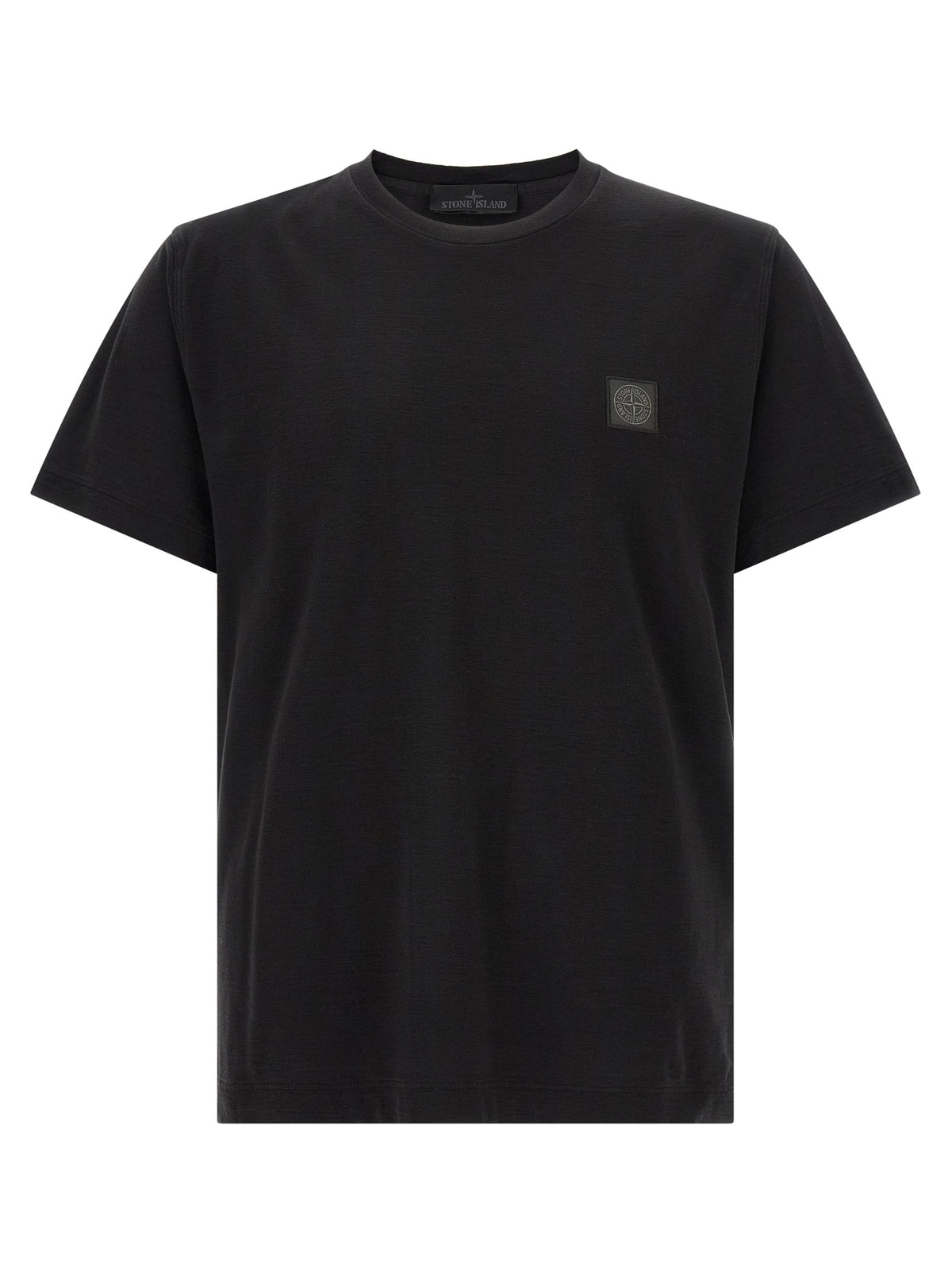 Stone Island Black Cotton T-Shirt - Luxury Essential for the Discerning