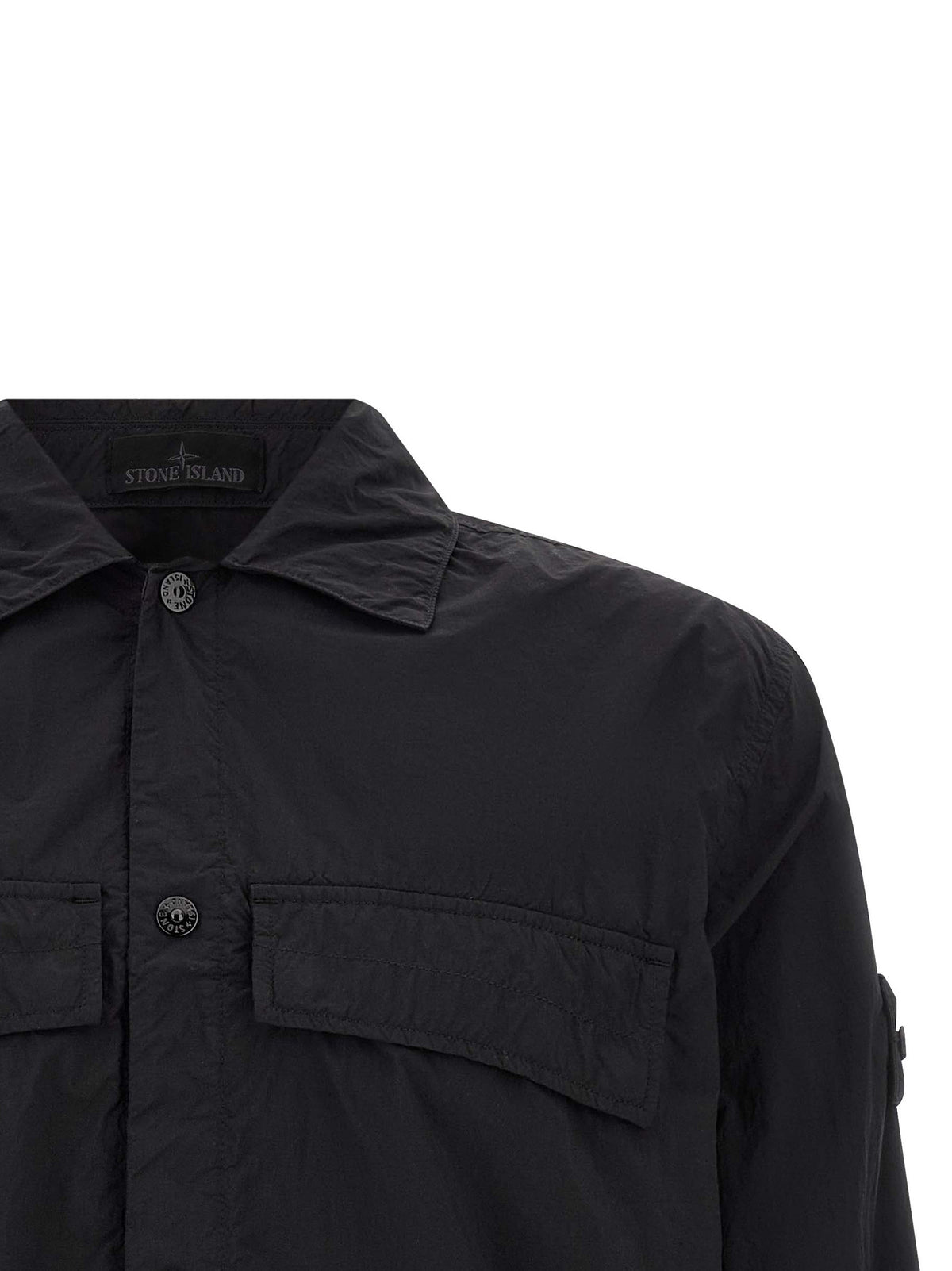 Discover the Stone Island Black Polyamide Blouse, a luxurious blend of sustainable craftsmanship and timeless elegance, perfect for the discerning individual.