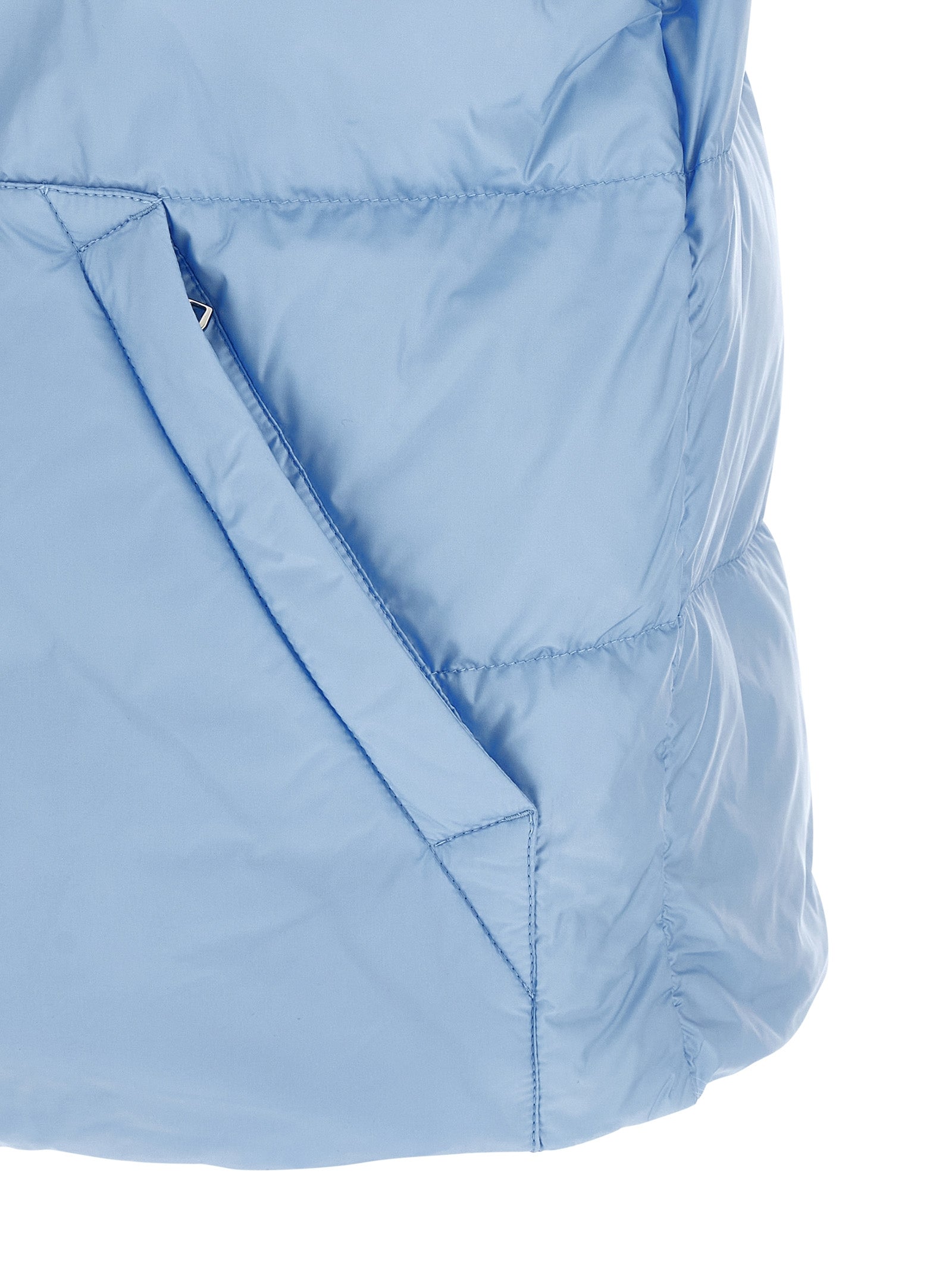 Moncler Blue Polyamide Sleeveless Jacket