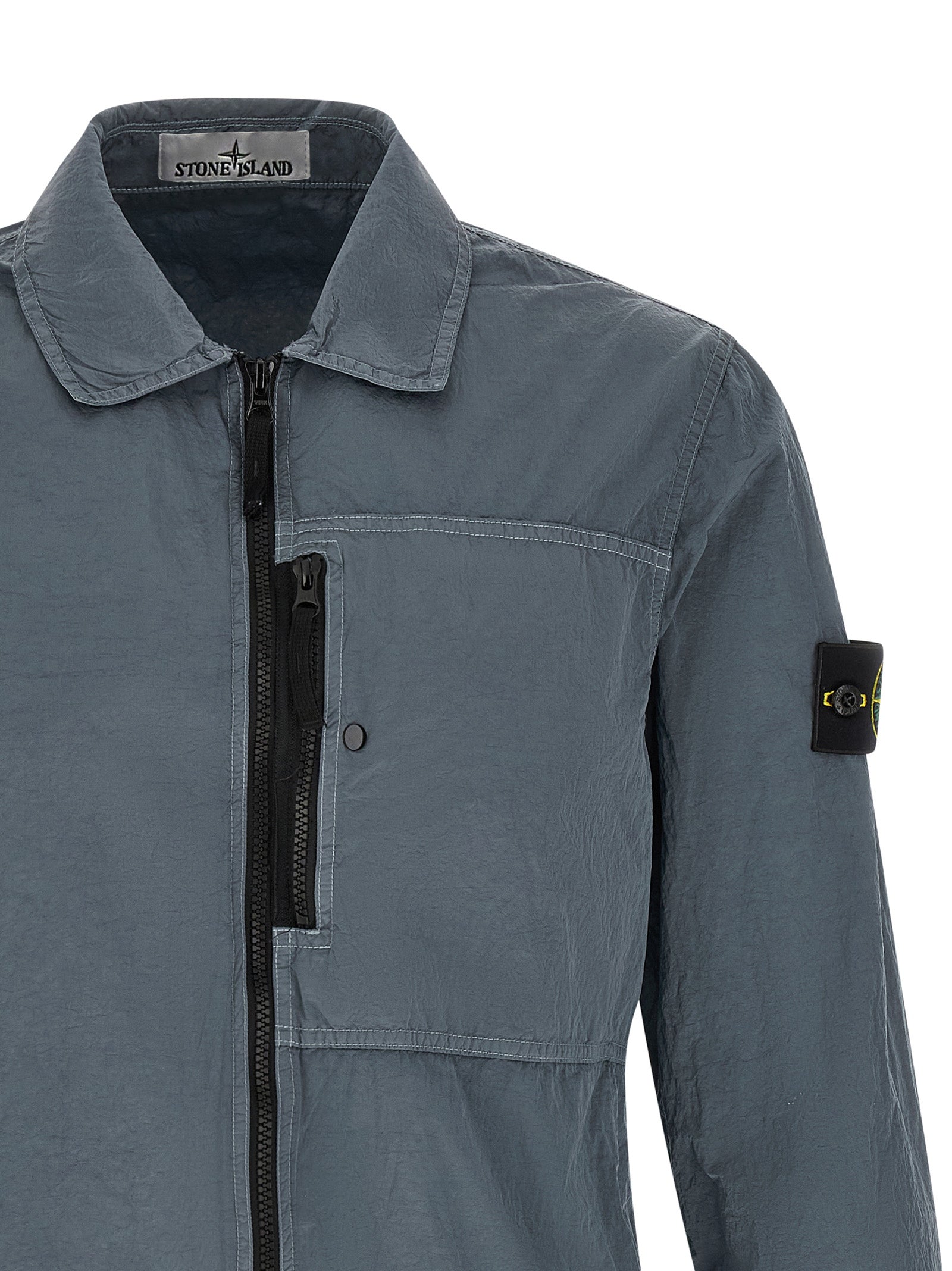 Stone Island Gray Polyamide Blouse