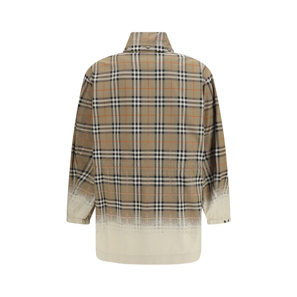 Burberry Beige Cotton Parka - Luxury Outerwear for the Discerning