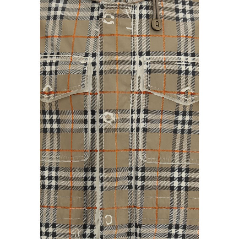 Burberry Beige Cotton Parka - Timeless Luxury Outerwear