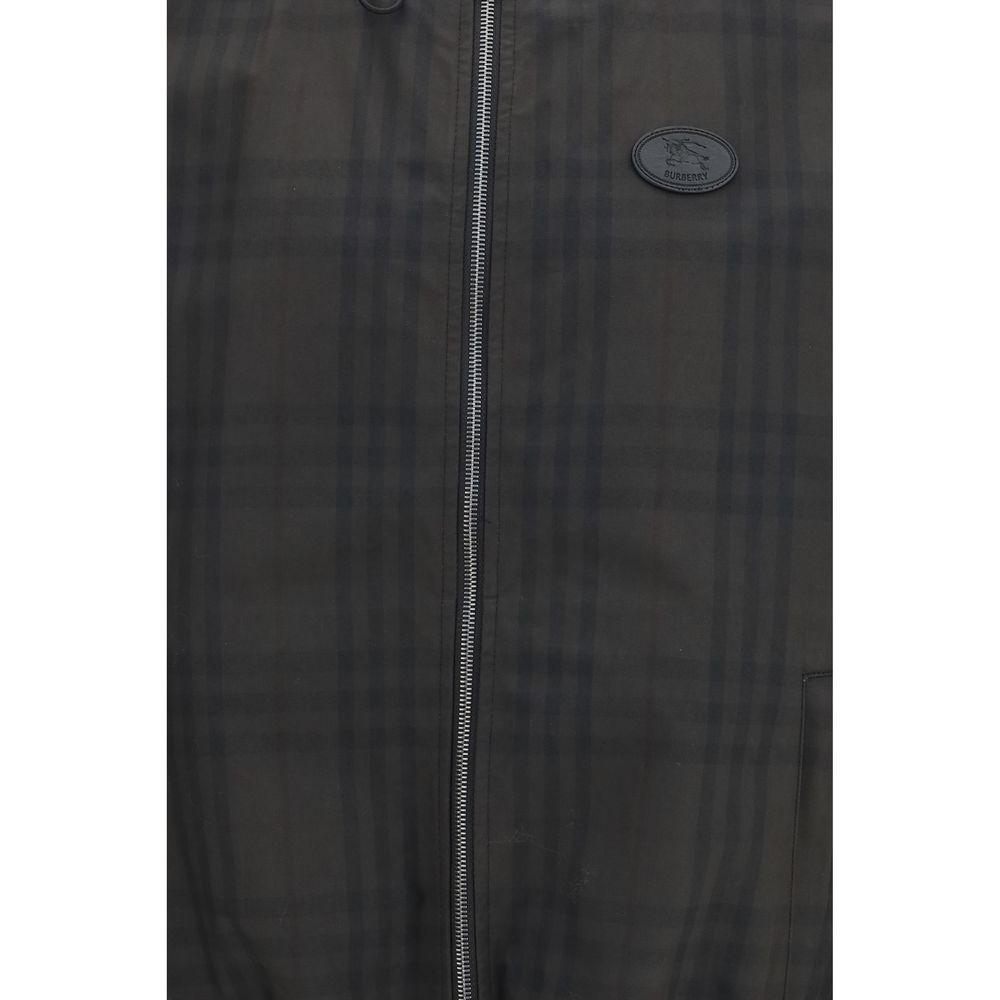 Burberry Brown Cotton Shell Jacket - Timeless Luxury Redefined