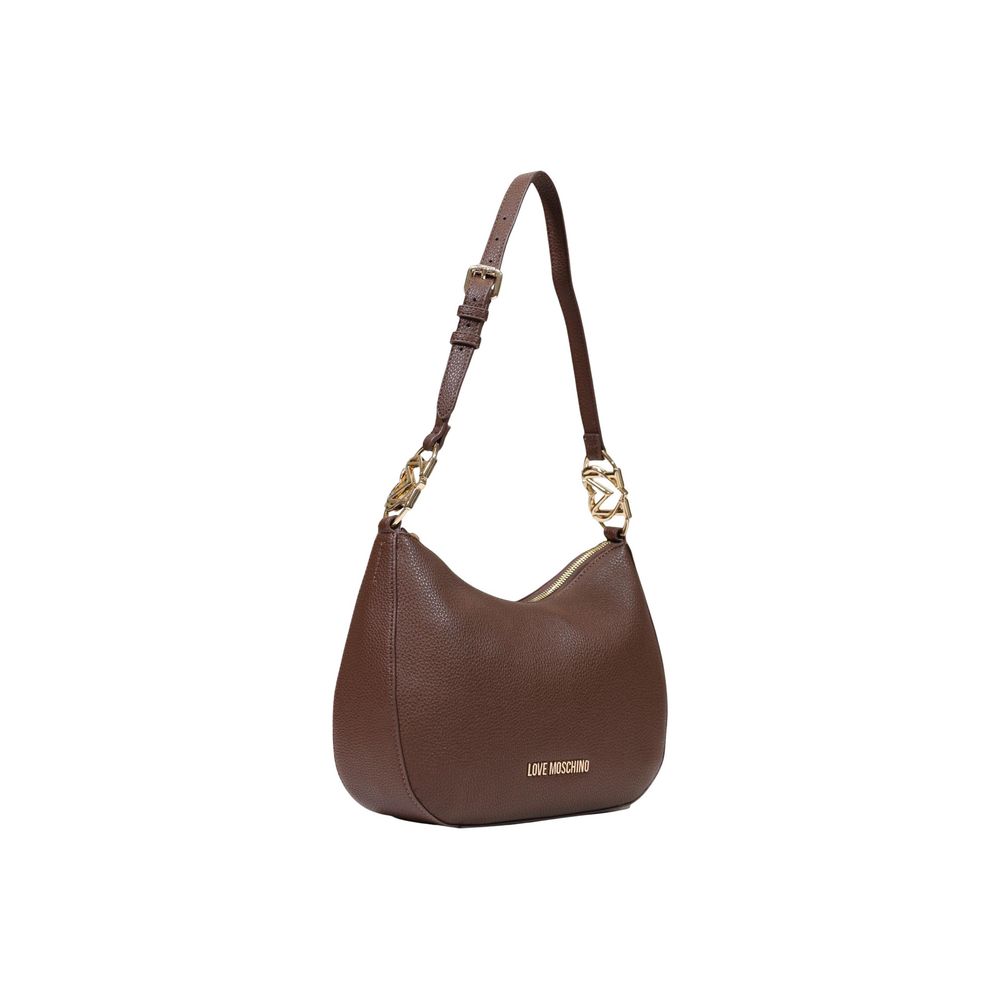 Indulge in the Love Moschino Brown Polyethylene Handbag from the FW26 collection, a masterpiece of refined polyurethane craftsmanship, perfect for elevating your everyday elegance.