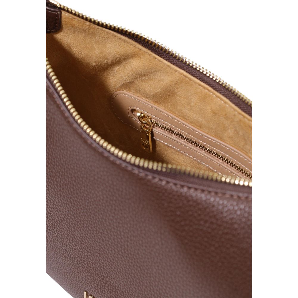Elevate your style with the Love Moschino Brown Polyethylene Handbag, a luxurious blend of refined craftsmanship and modern elegance, perfect for any occasion.