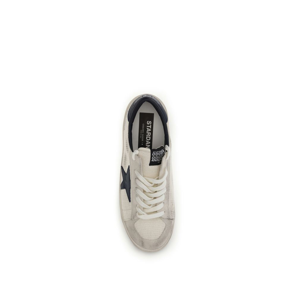 Golden Goose Beige Calf Leather Athletic Sneakers - Luxury Footwear