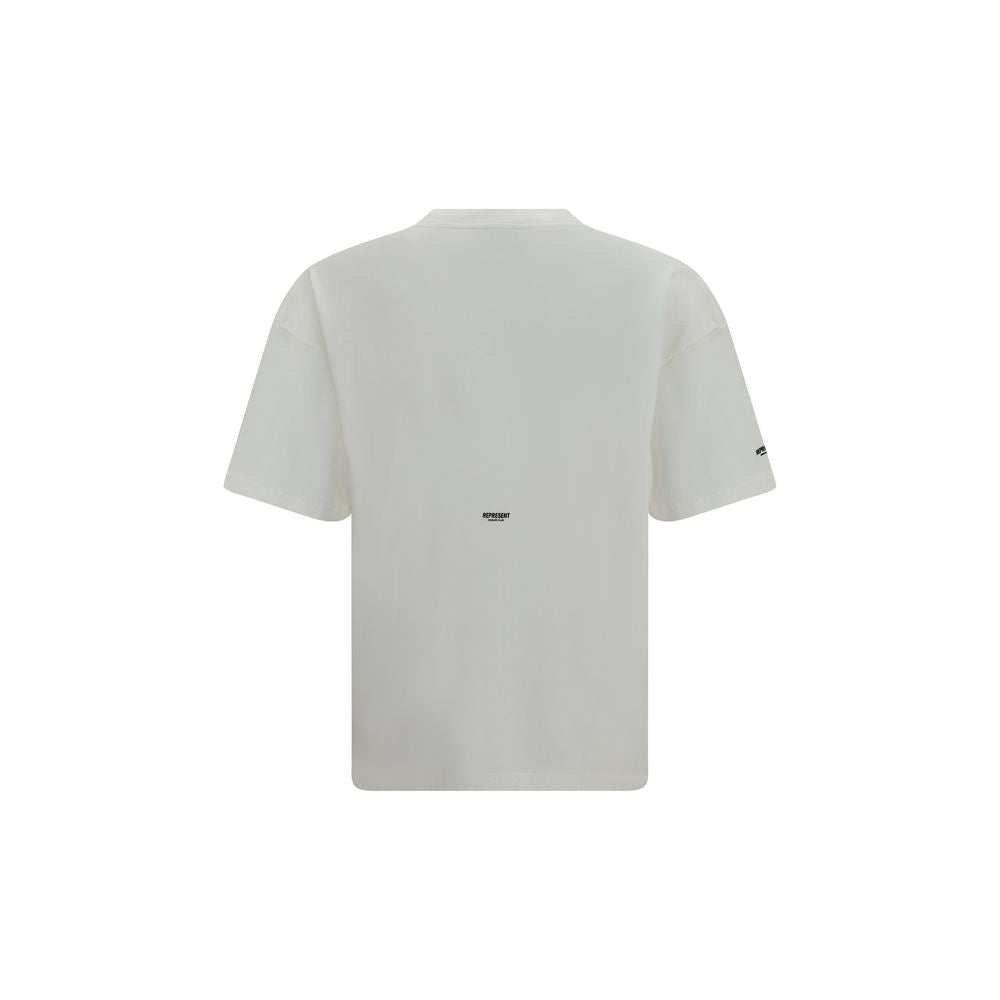 Discover the Represent White Cotton T-Shirt from the AW26 collection, a luxurious essential crafted from premium cotton, embodying effortless elegance and contemporary sophistication.