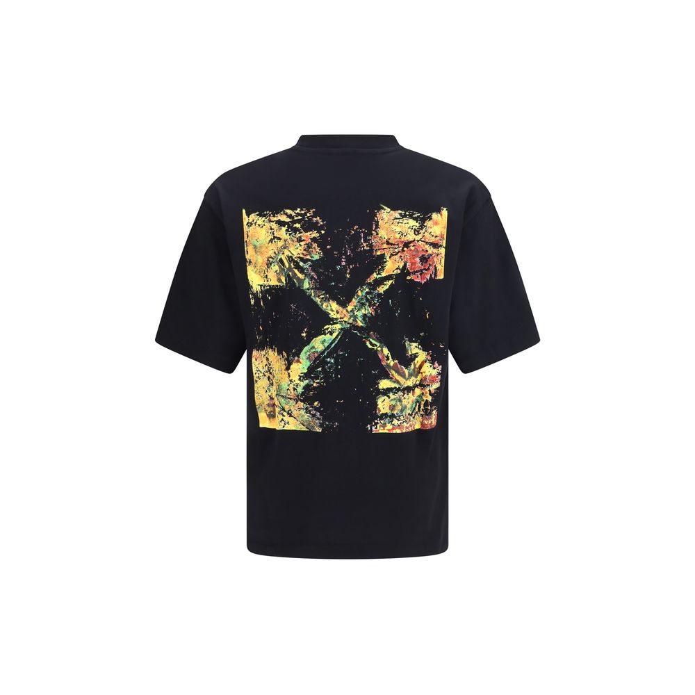 Elevate your style with the Off-White Black Cotton Sportswear T-shirt, a luxurious blend of urban artistry and refined comfort, perfect for the discerning individual.