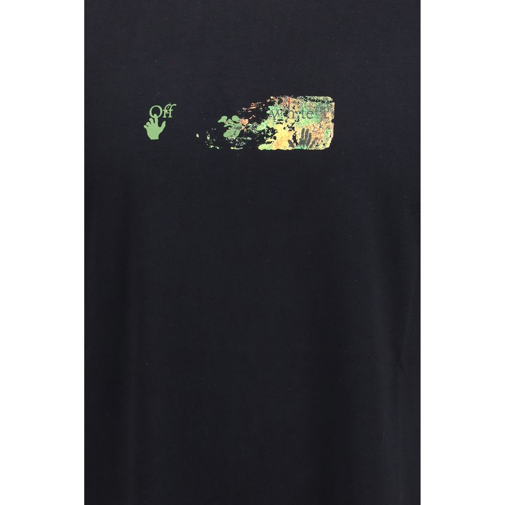 Elevate your style with the Off-White Black Cotton Sportswear T-shirt, a luxurious blend of urban artistry and comfort, perfect for the discerning individual.