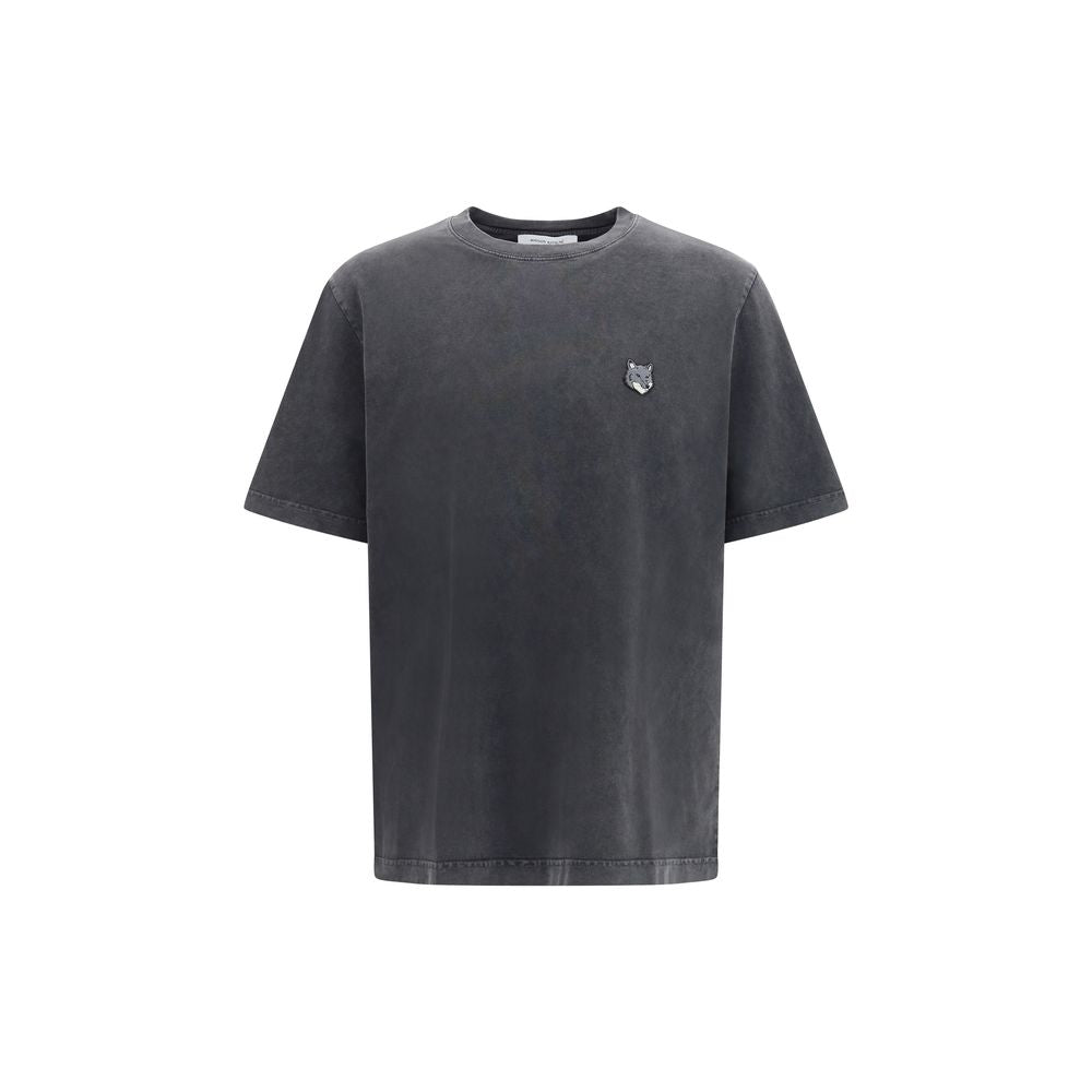 Elevate your wardrobe with the Maison Kitsuné Gray Cotton T-Shirt, a luxurious blend of comfort and sophistication, crafted from premium faded cotton for a timeless allure.