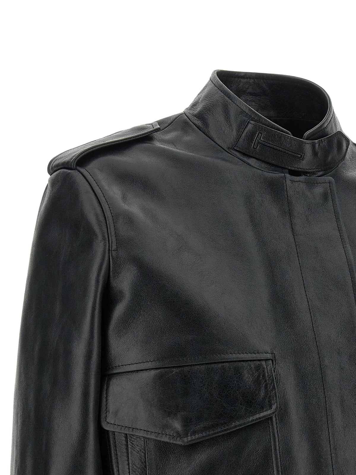 Tom Ford Black Lamb Leather Jacket - Timeless Luxury Redefined