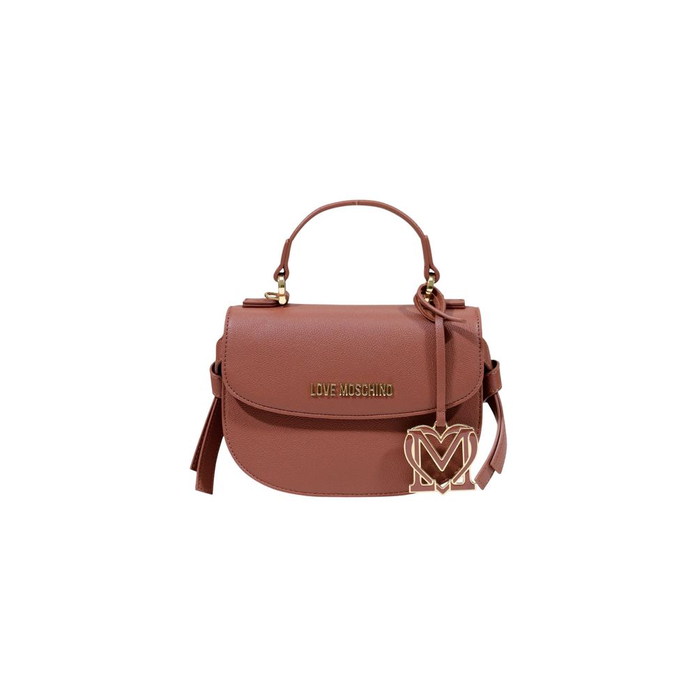 Discover the Love Moschino Brown Polyethylene Handbag, a masterpiece of refined elegance and contemporary style, crafted for the discerning individual who embraces luxury.