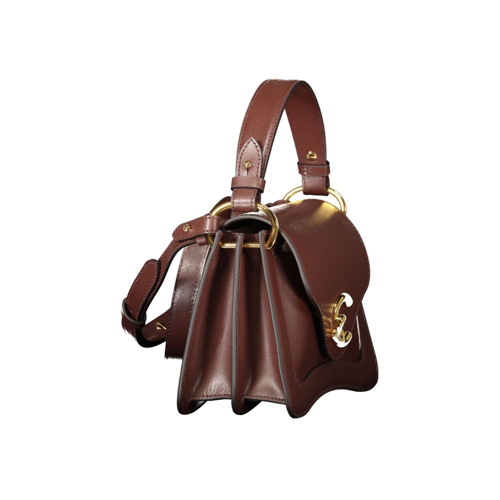 Coccinelle Brown Leather Handbag - Timeless Luxury Elegance