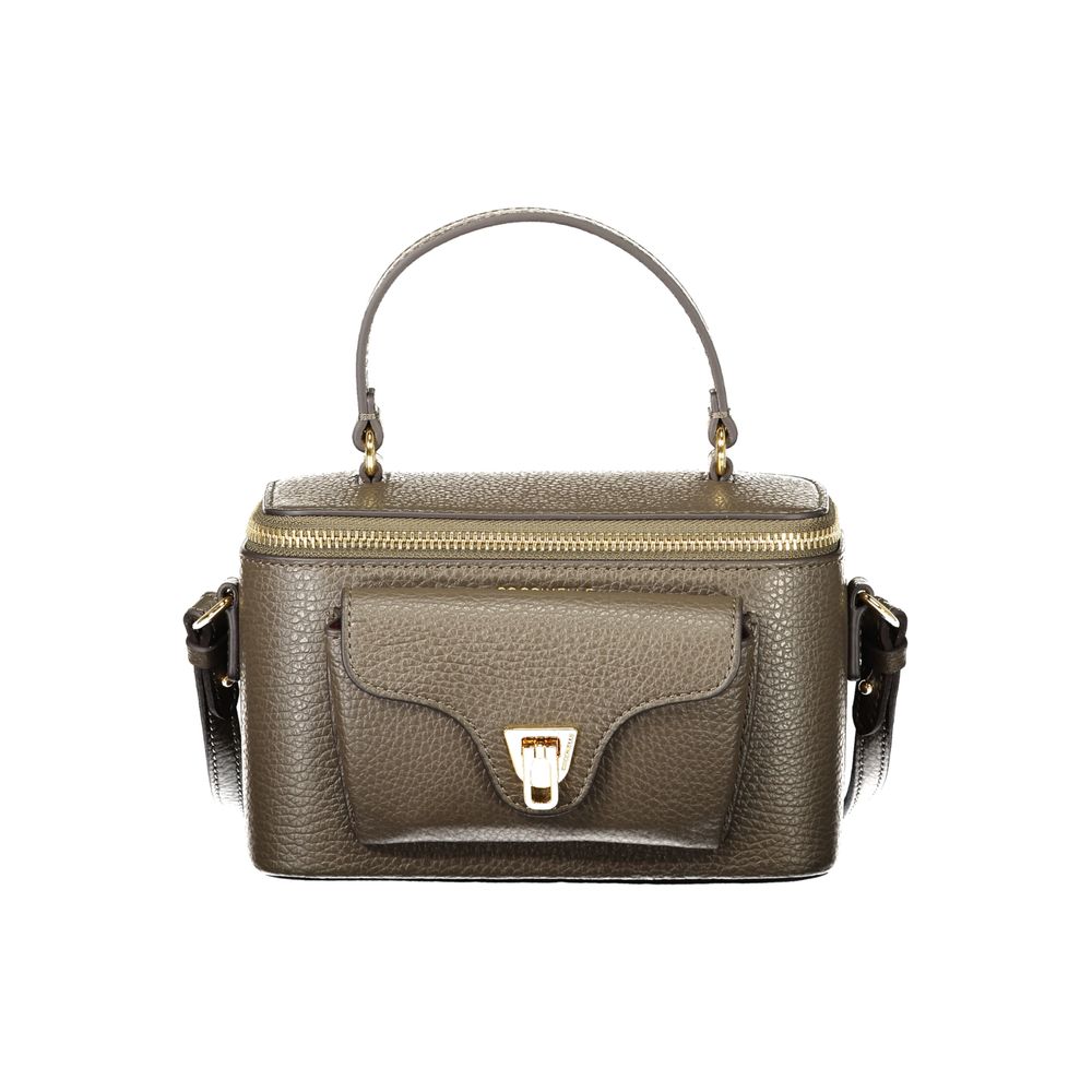 Discover the Coccinelle Brown Leather Handbag, a masterpiece of artisanal craftsmanship that embodies timeless elegance and sophistication for the discerning individual.