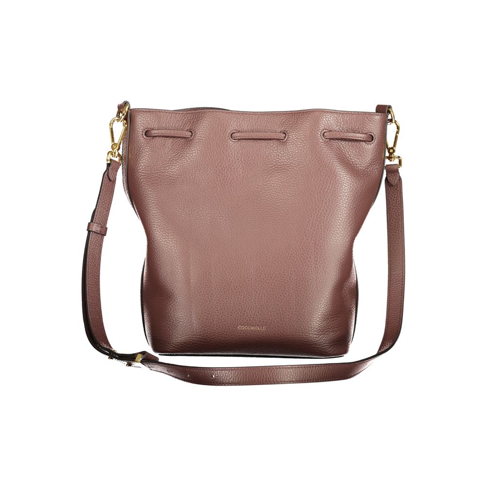 Indulge in the Coccinelle Brown Leather Handbag, a masterpiece of exquisite craftsmanship and timeless elegance, perfect for the discerning individual who appreciates luxury.