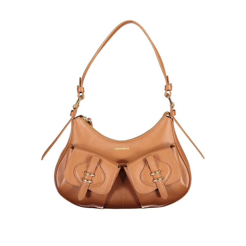 Coccinelle Brown Leather Handbag - Exquisite Luxury Accessory