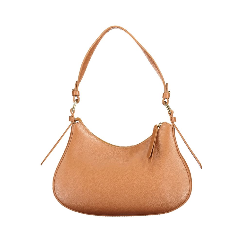 Coccinelle Brown Leather Handbag - Elevate Your Everyday Elegance