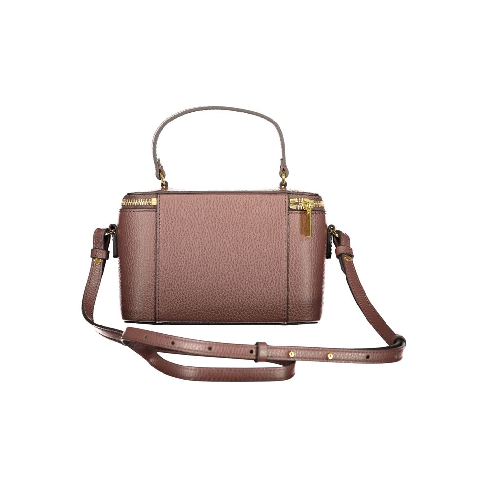 Discover the Coccinelle Brown Leather Handbag, a timeless blend of elegance and practicality, crafted for those who embody sophistication and style.