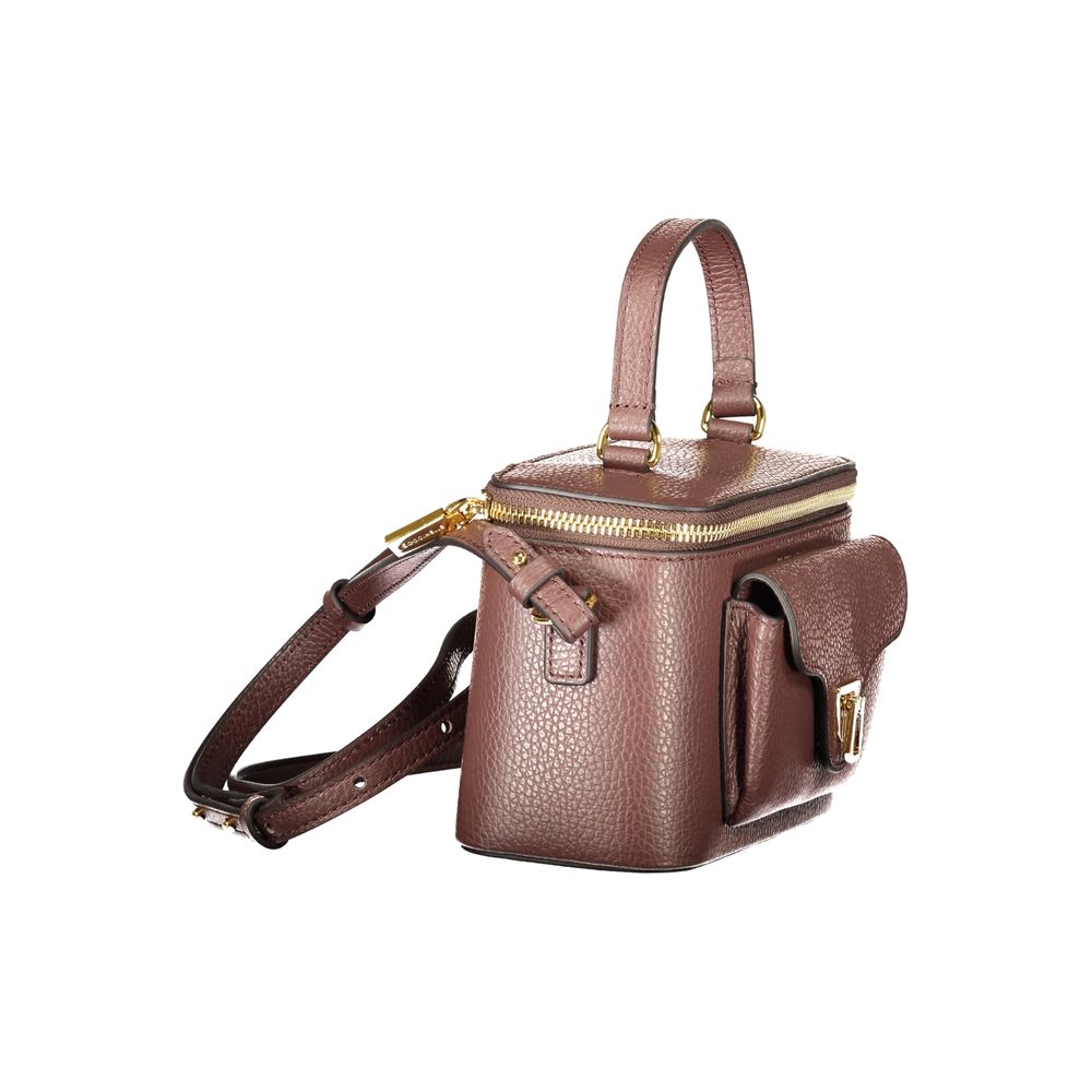 Elevate your style with the Coccinelle Brown Leather Handbag, a masterpiece of exquisite craftsmanship and timeless elegance, designed for the discerning individual.