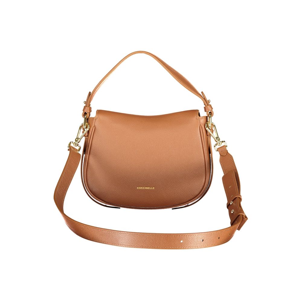 Coccinelle Brown Leather Handbag - Timeless Luxury Redefined