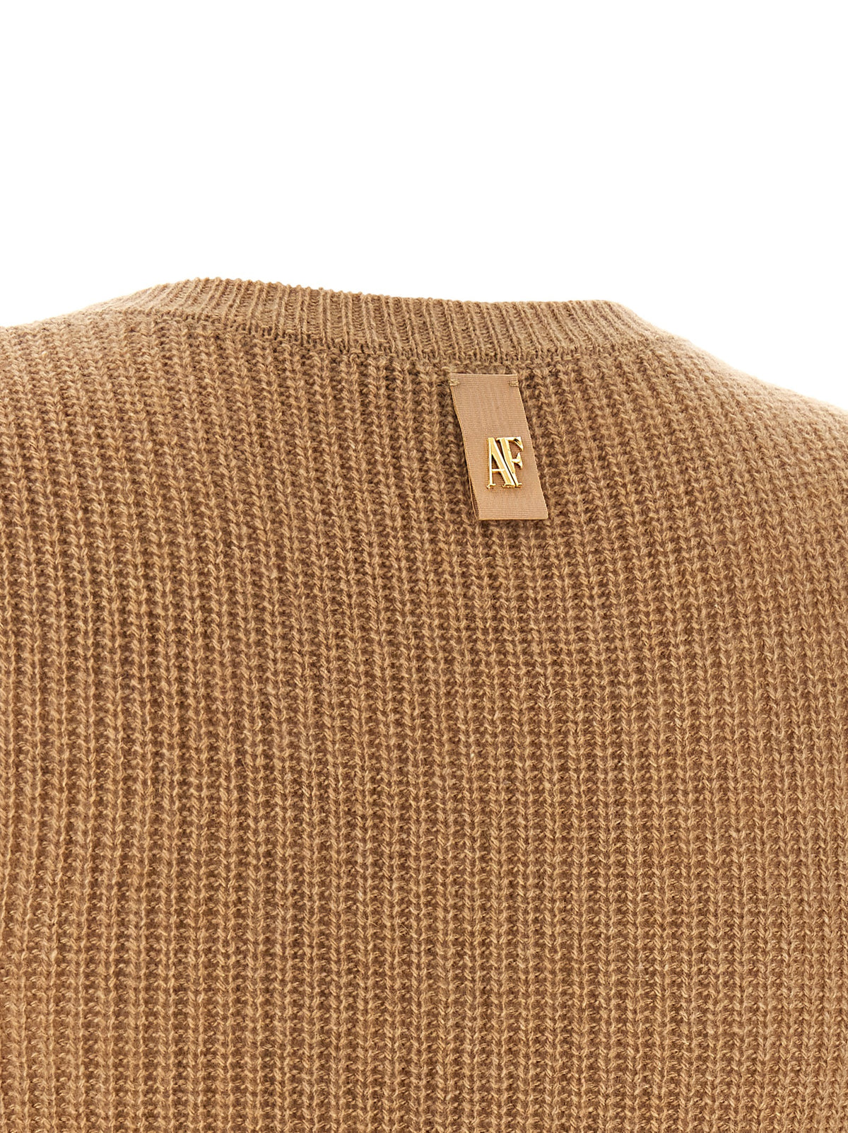 Alberta Ferretti Brown Cashmere Midi Dress - Timeless Luxury Elegance