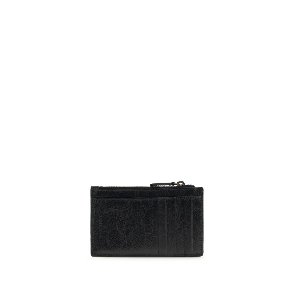 Experience the exquisite Balenciaga Black Lamb Ovis Aries Wallet, a masterpiece of luxury craftsmanship, seamlessly blending elegance with practicality for the discerning individual.
