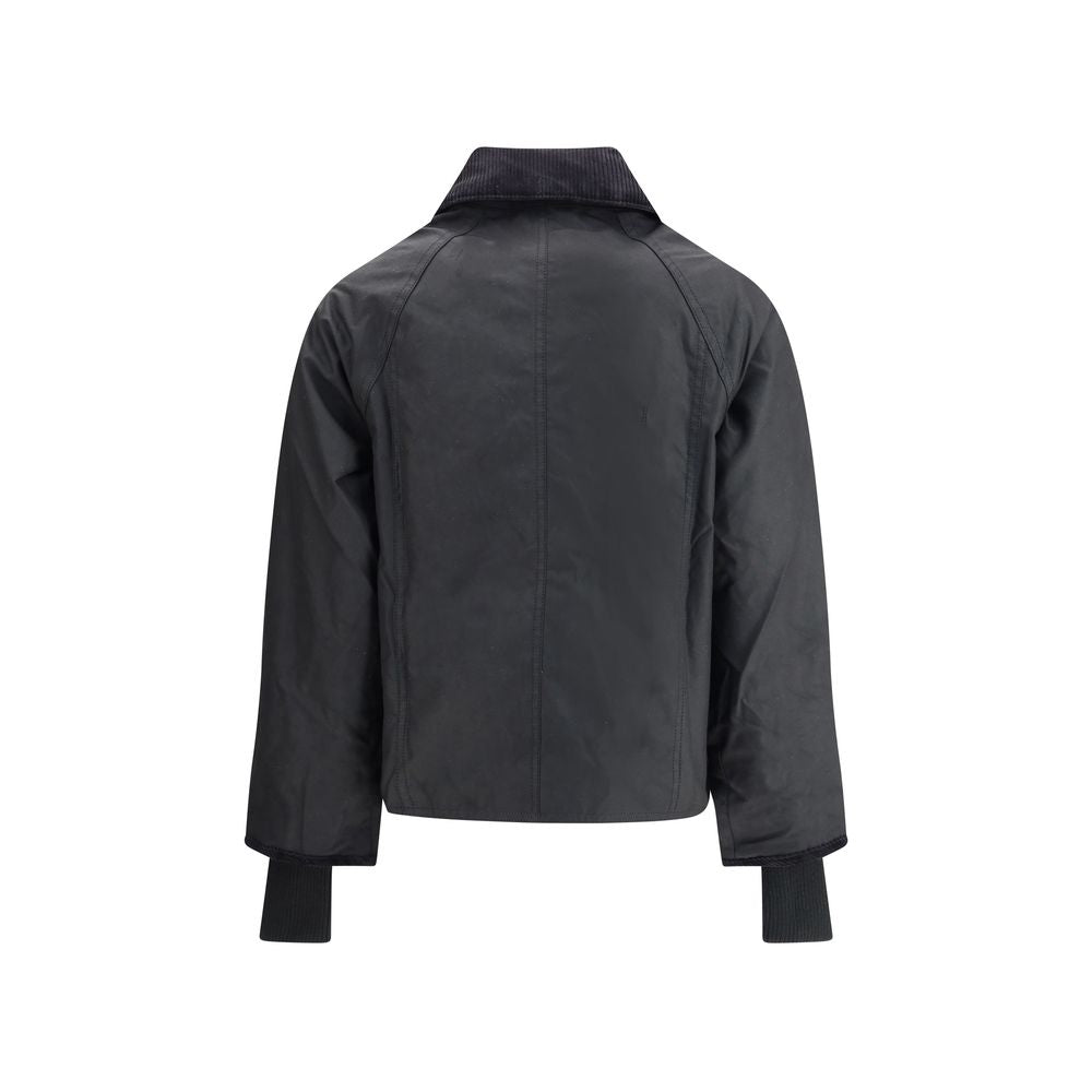 Barbour Black Cotton Full-Length Jacket - Timeless Luxury Redefined