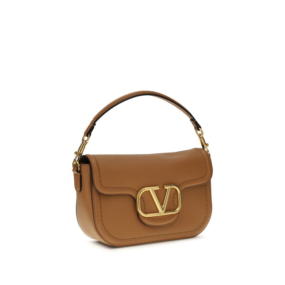 Valentino Garavani Beige Calf Leather Shoulder Bag - Timeless Elegance