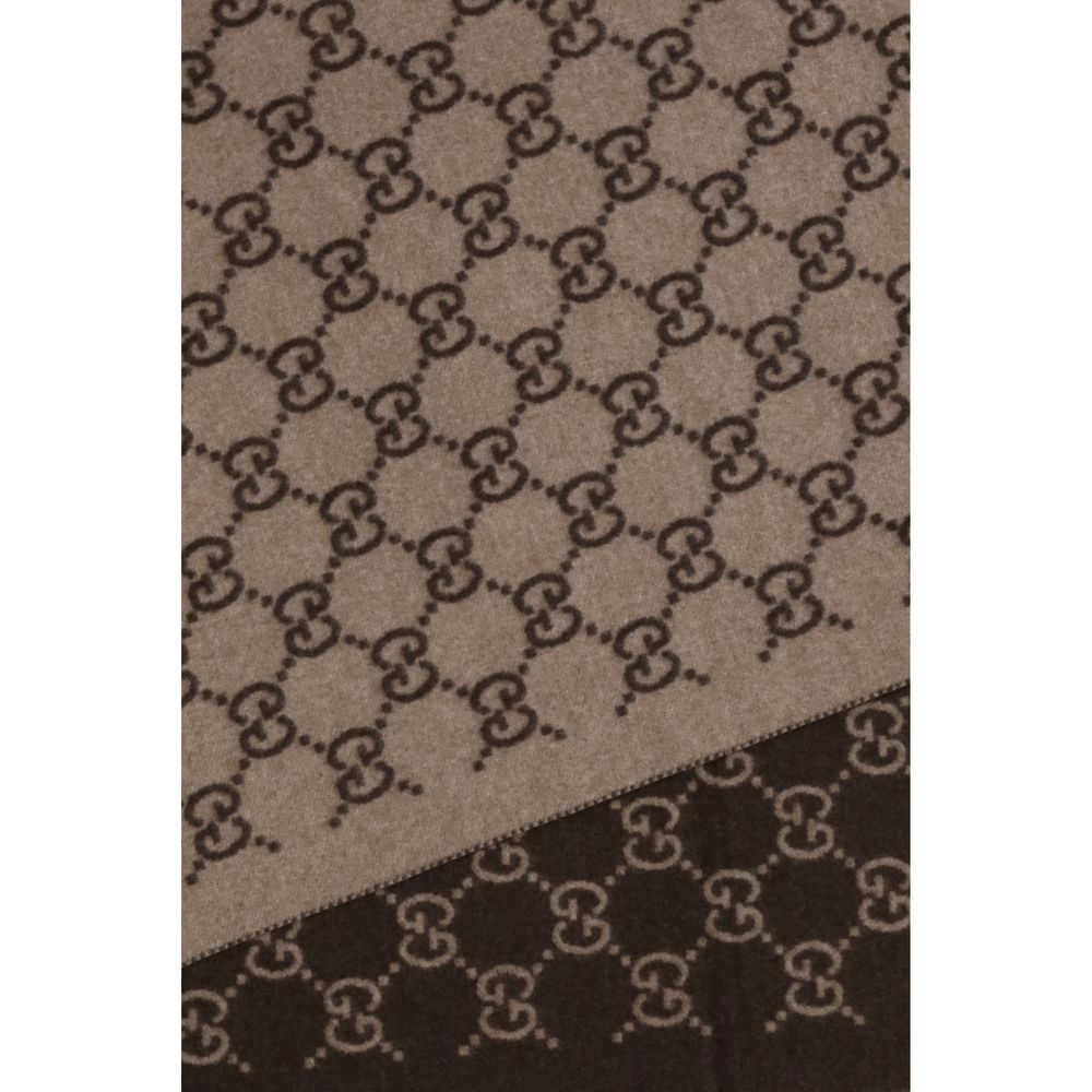 Gucci Brown Cashmere Scarf - Timeless Elegance in Luxury Fashion