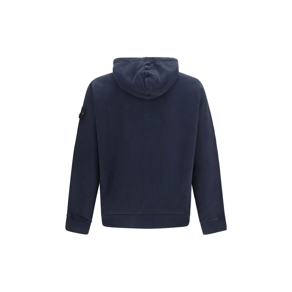 Stone Island Blue Cotton Sweatshirt - Luxurious Versatility