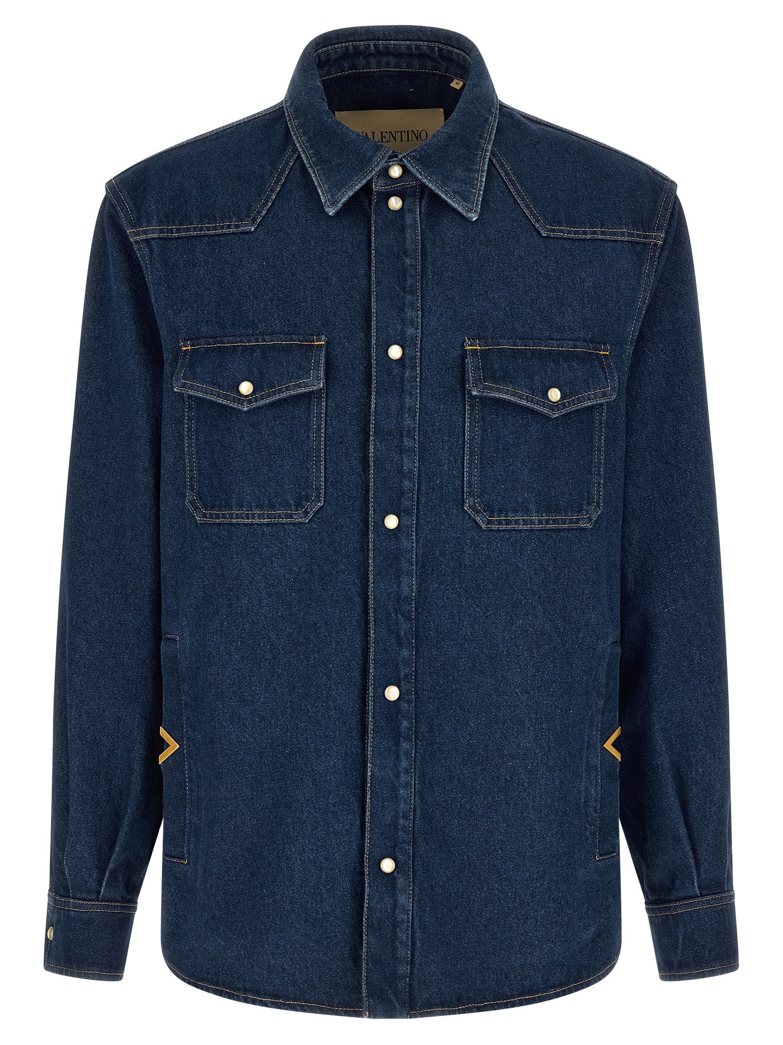 Valentino Garavani Blue Cotton Blouse - Elevate Your Wardrobe