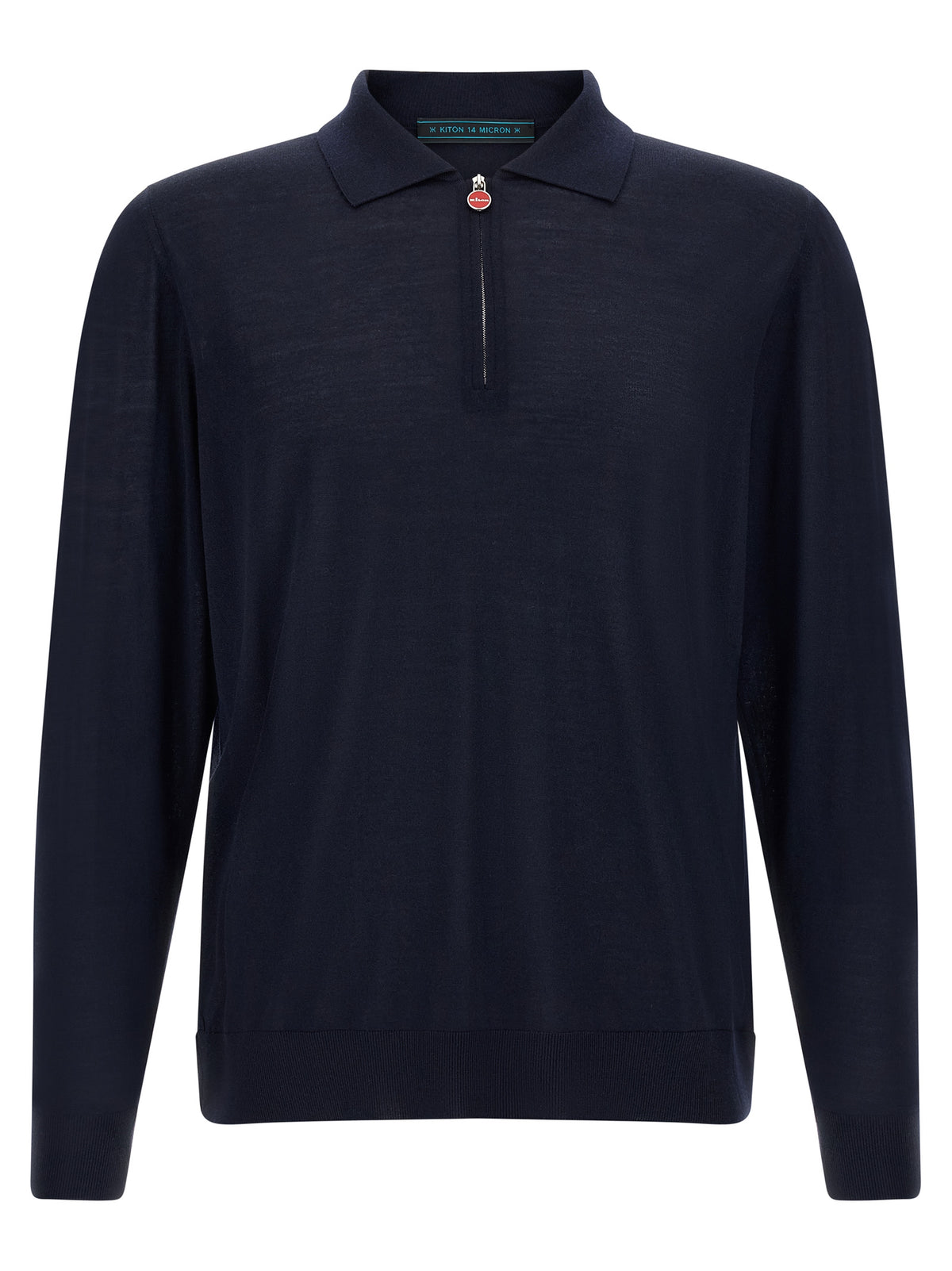Kiton Blue Wool Polo Shirt - Timeless Luxury for the Discerning