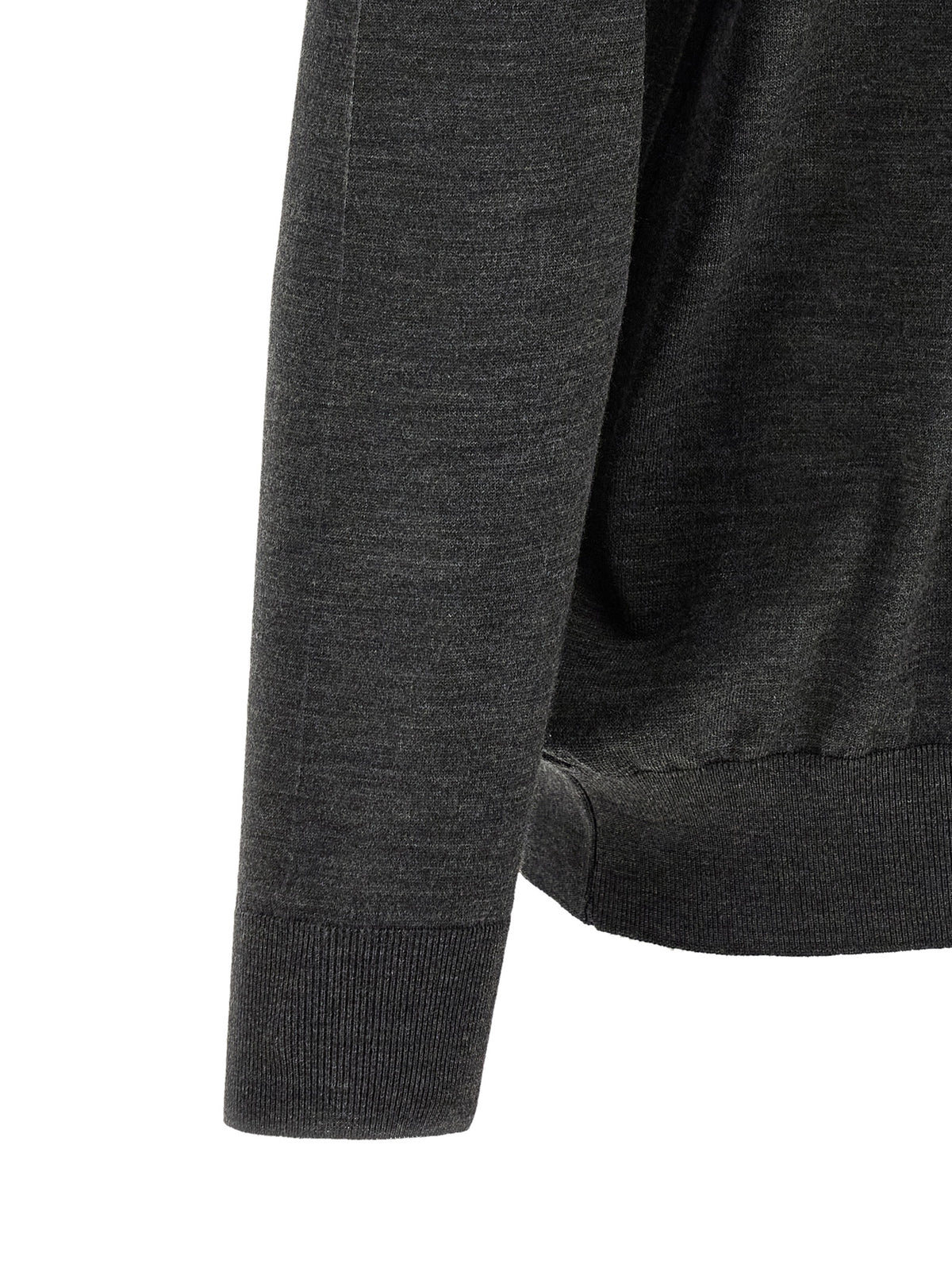 Kiton Gray Wool Polo Shirt - Exquisite Luxury Knitwear