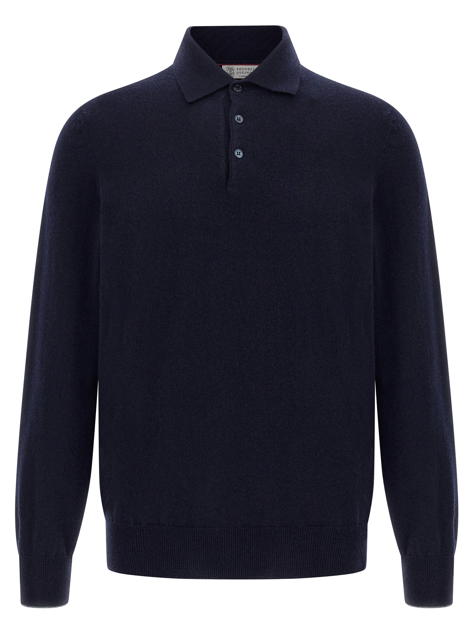Brunello Cucinelli Blue Cashmere Polo Shirt - Timeless Luxury