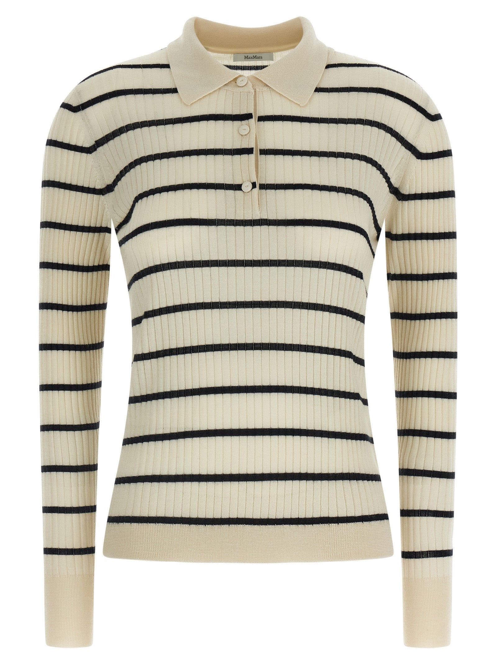 Discover the Max Mara Blue Cashmere Polo Shirt, a luxurious blend of cashmere and silk, embodying elegance and sophistication for the discerning individual.