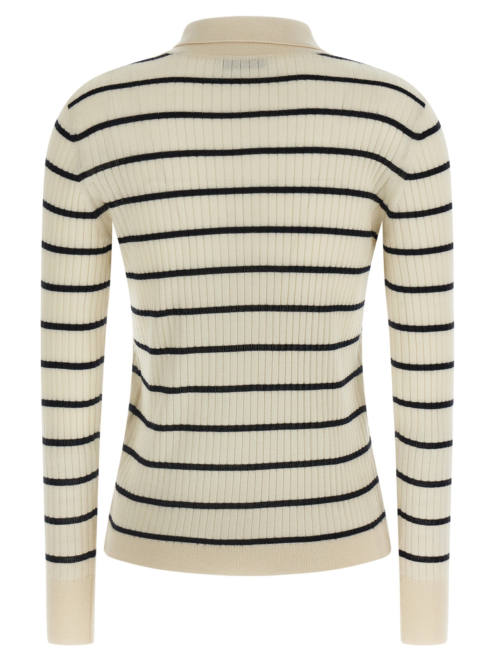 Indulge in the Max Mara Blue Cashmere Polo Shirt, a luxurious blend of 70% cashmere and 30% silk, redefining elegance with its bold blue hue and timeless design.