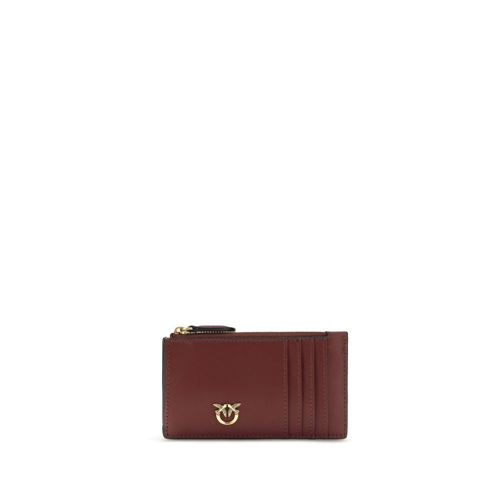 PINKO Bordeaux Calf Leather Wallet - Elevate Your Everyday Luxury
