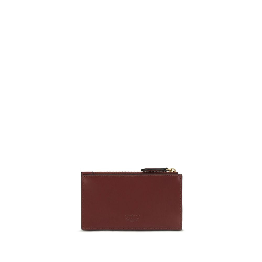 PINKO Bordeaux Calf Leather Wallet - Elevate Your Elegance