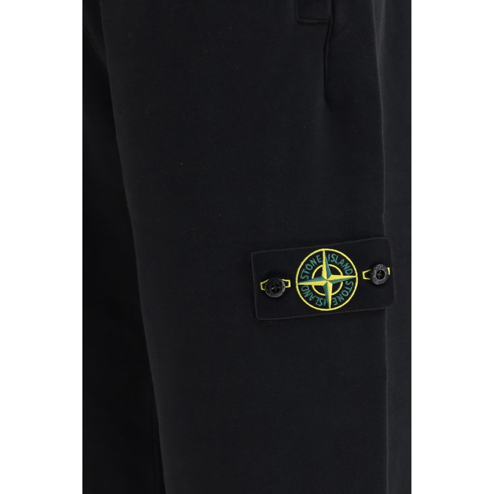 Stone Island Black Cotton Sweatshirt - Elevate Your Leisurewear