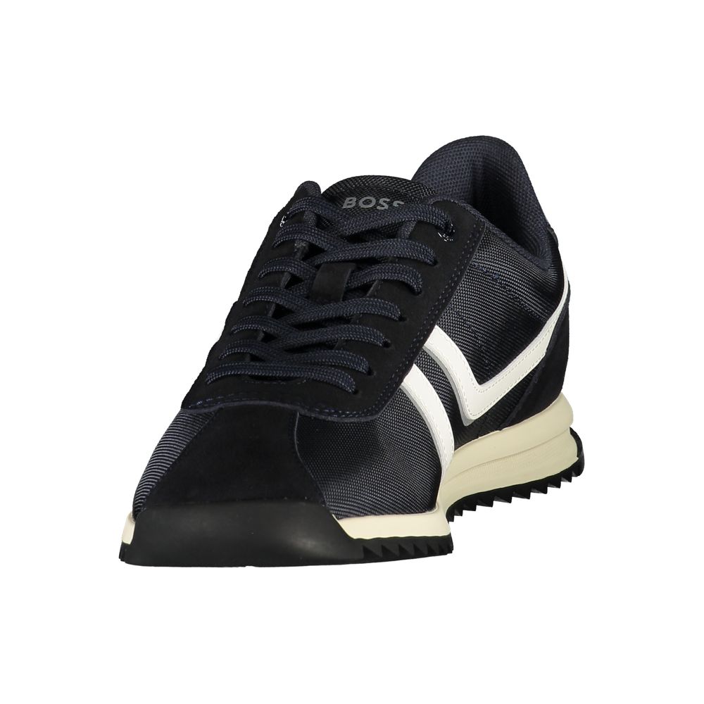 Hugo Boss Blue Polyurethane Sneakers - Elevate Your Luxury Style