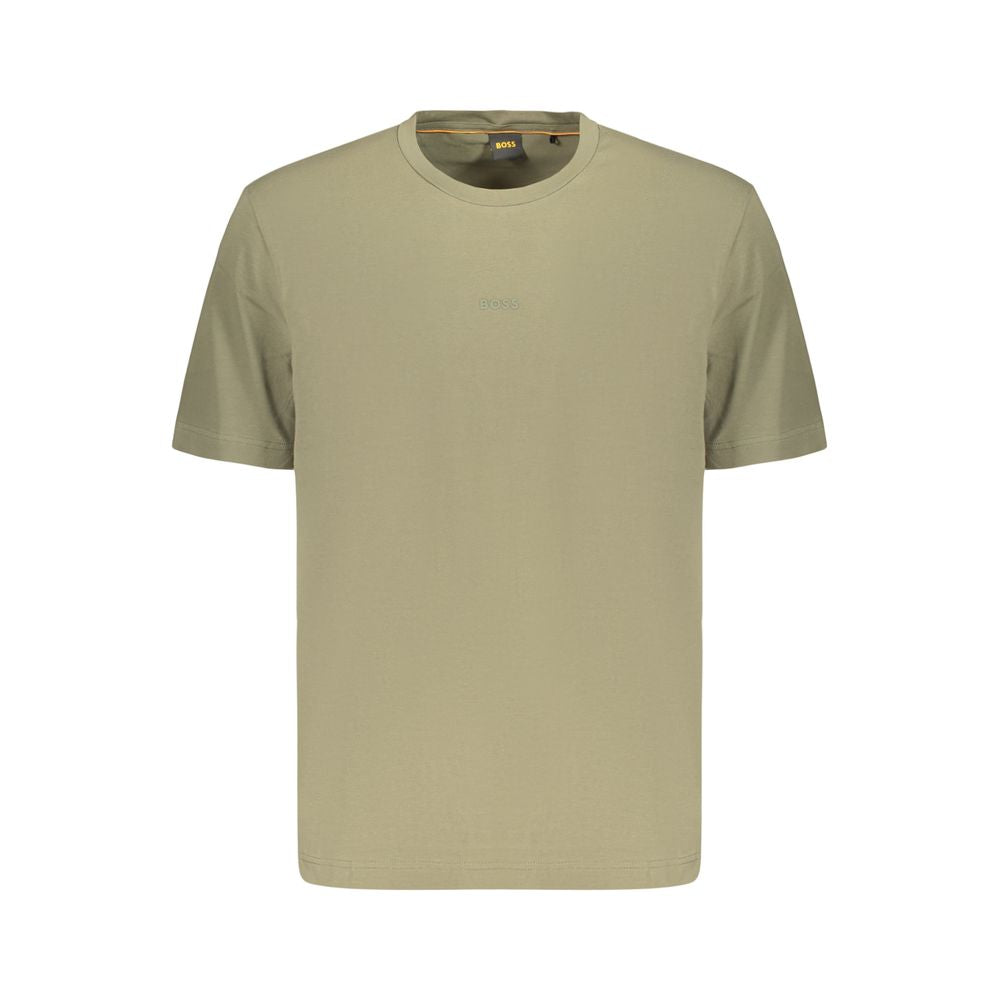 Hugo Boss Verde Cotton T-Shirt - Elevate Your Casual Elegance