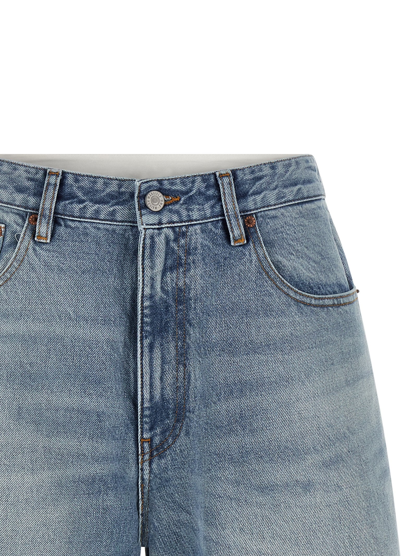 MM6 Maison Margiela Blue Cotton Bermuda Shorts - Timeless Luxury