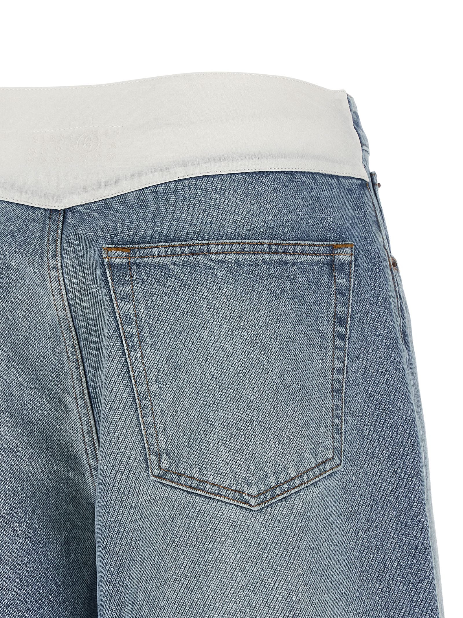 MM6 Maison Margiela Blue Cotton Bermuda Shorts - Timeless Luxury