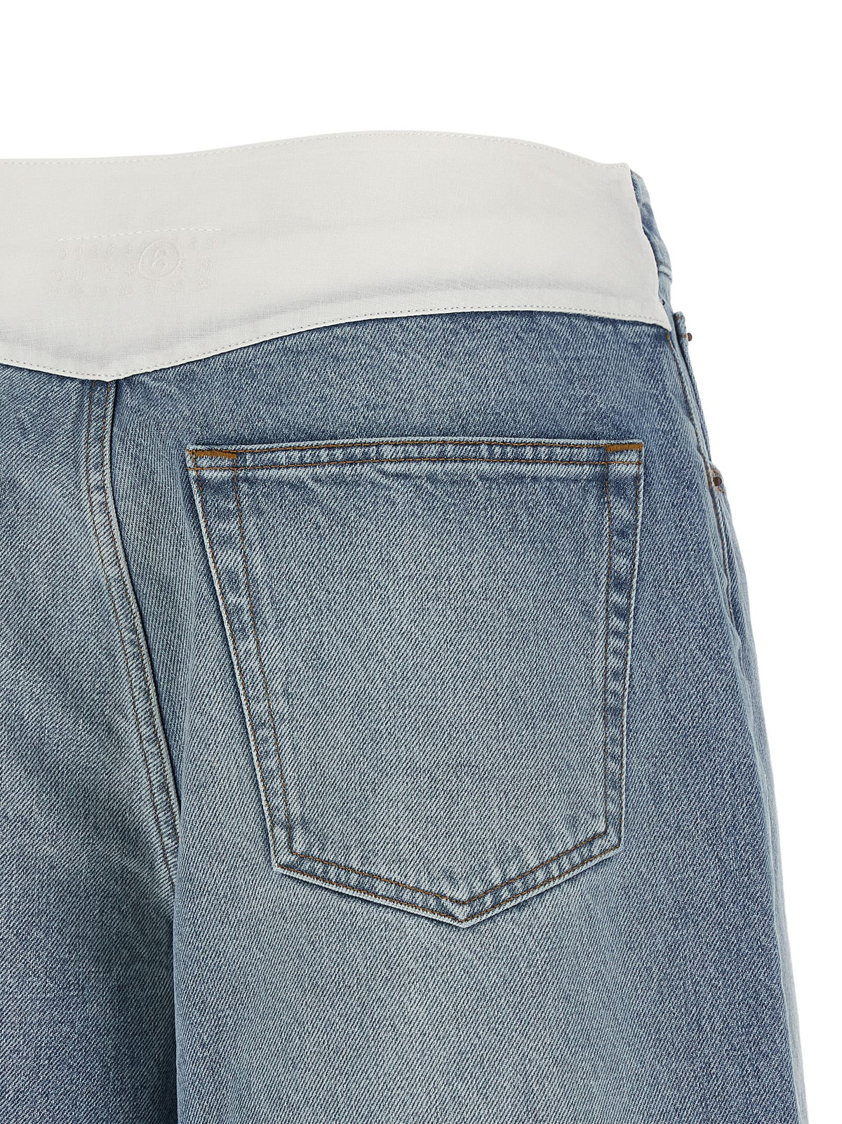 MM6 Maison Margiela Blue Cotton Bermuda Shorts - Timeless Luxury