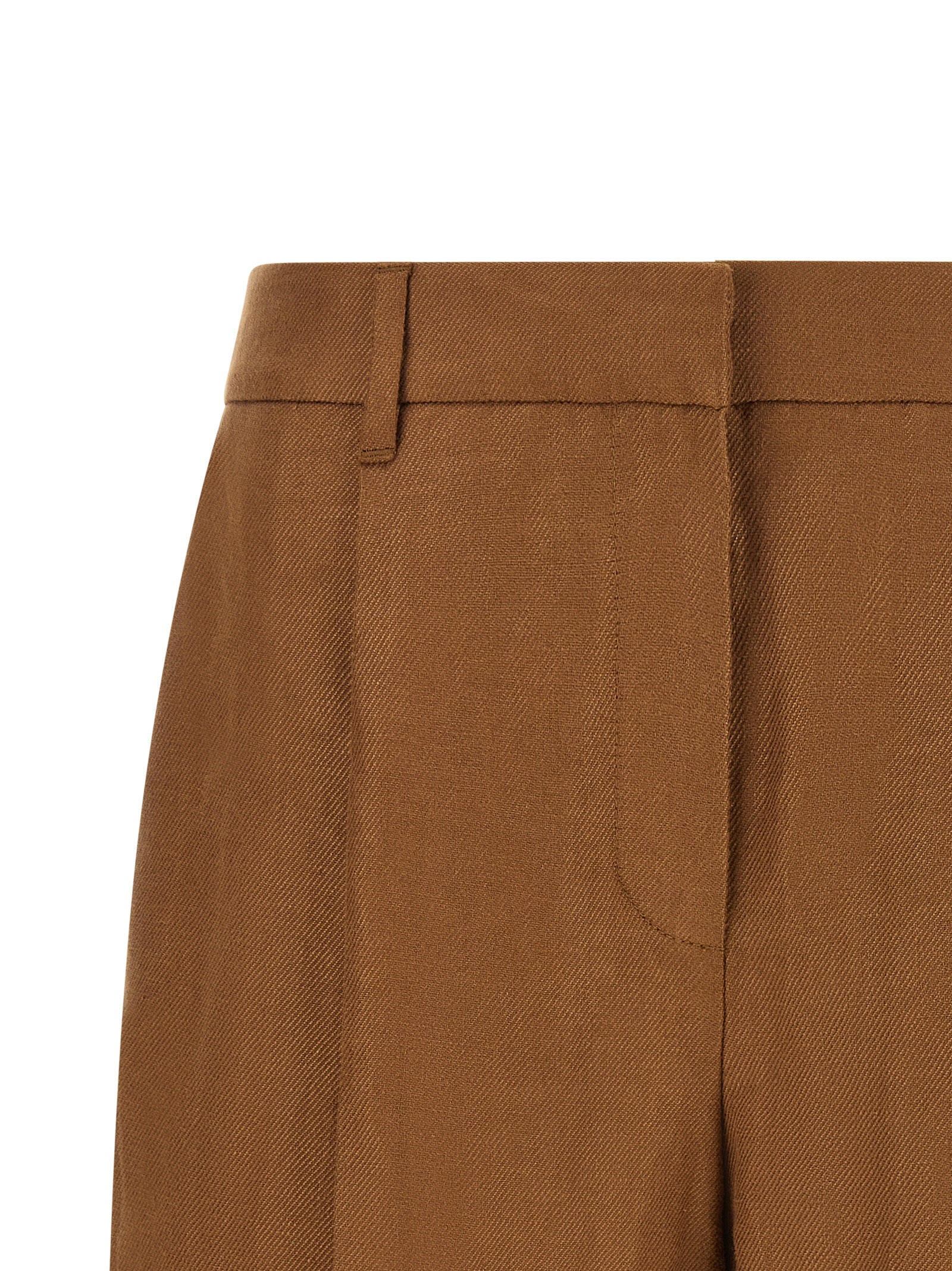 Brunello Cucinelli Brown Linen Bermuda Shorts - Timeless Elegance
