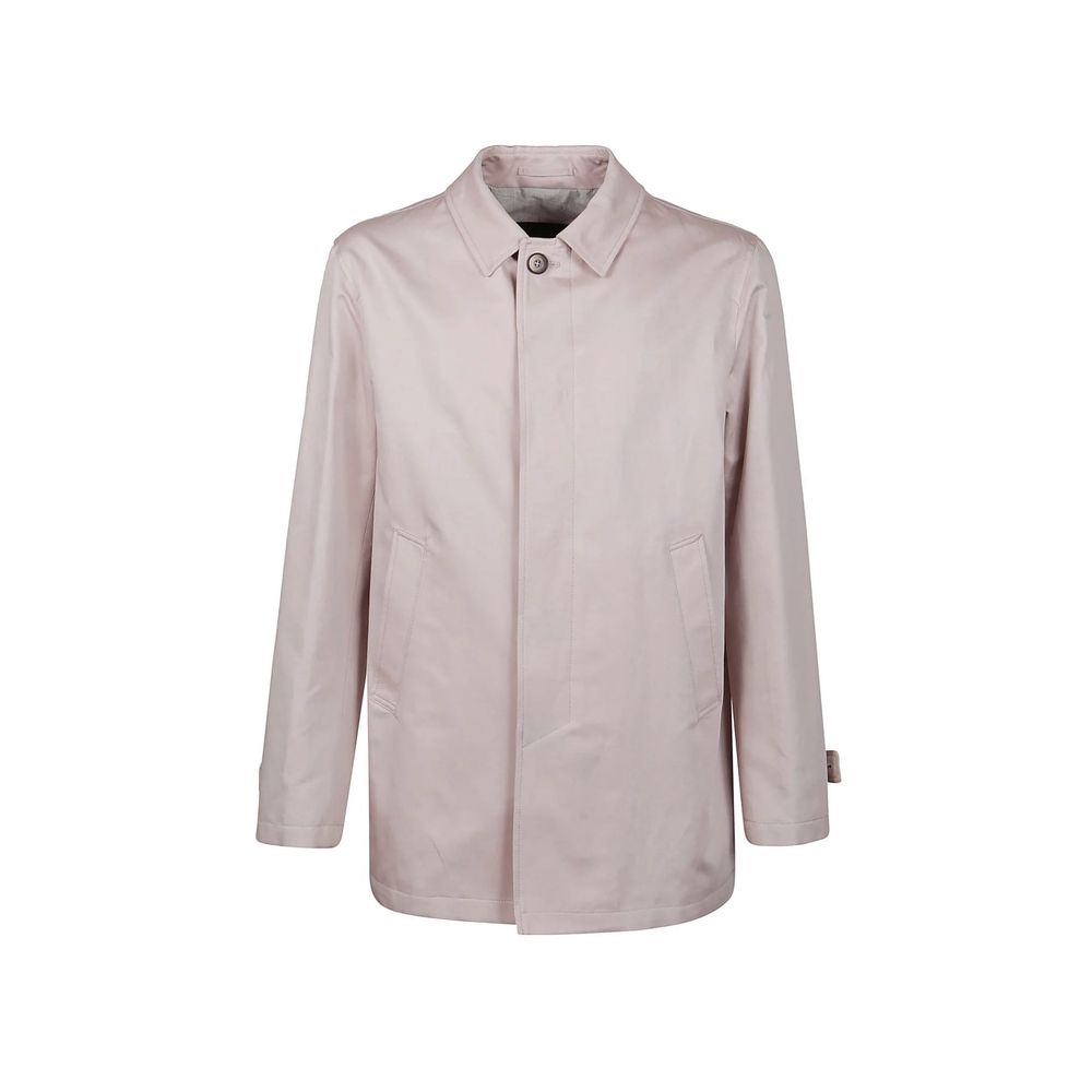 Experience the exquisite Herno Multicolor Cotton Coat, a masterpiece of Italian craftsmanship that embodies timeless elegance and sophistication for the discerning individual.