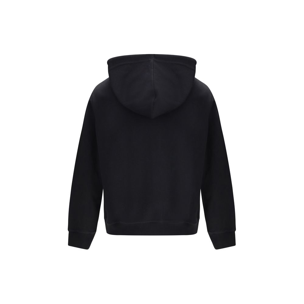 Indulge in the refined elegance of the Brunello Cucinelli Black Cotton Sweatshirt, crafted for those who appreciate luxurious comfort and minimalist sophistication.