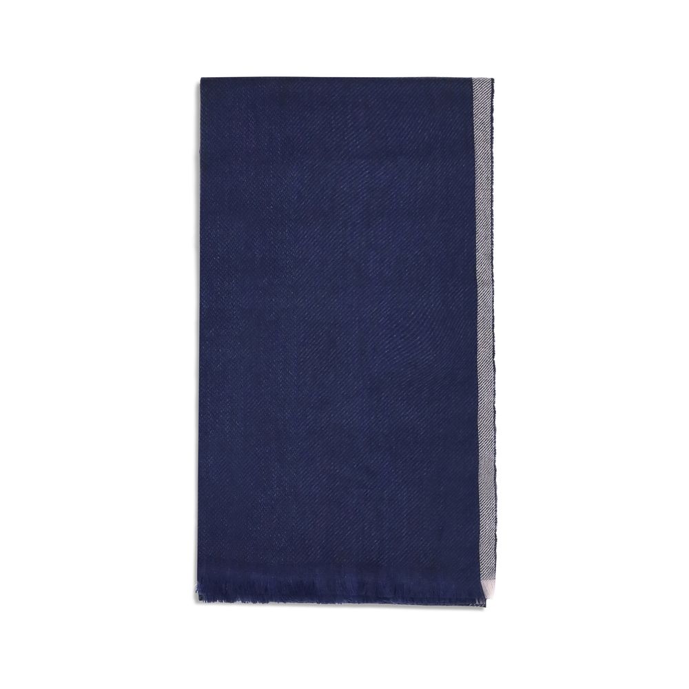Brunello Cucinelli Blue Cashmere Scarf - Timeless Luxury Accessory