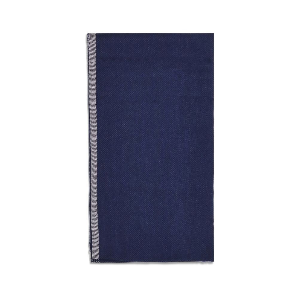 Brunello Cucinelli Blue Cashmere Scarf - Timeless Luxury Accessory